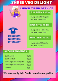 Shree Veg Delight menu 1