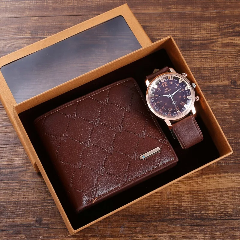 Title 5, Heren Luxe Horloges Geschenkset Pen Portemonnee...