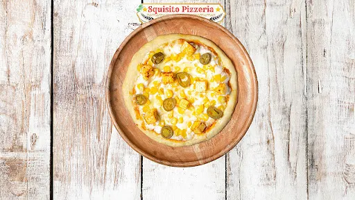Jalapenos,Sweet Corn & Paneer Pizza