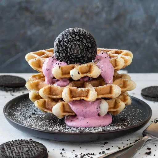 Bubble Gum Oreo Waffle