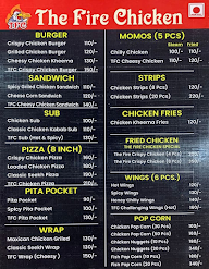 The Fire Chicken menu 1