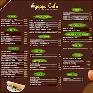 Ayappa Cafe menu 1