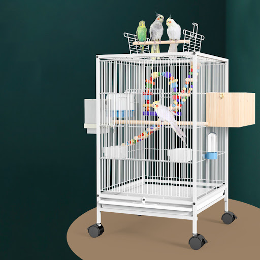 Title 1, Parrot Xuanfeng Bird Cage with Feeder Toy Grass...
