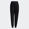 cny track pants black / scarlet