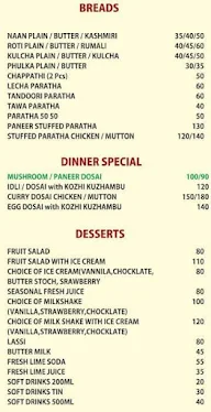 Food Shore menu 3