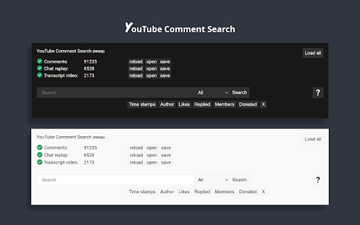 YCS - YouTube Comment Search