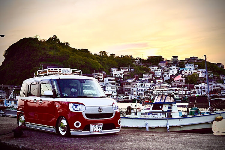 ムーヴキャンバスのPickUpCarsで会いましょう・アマルフィ海岸風・WORKホイール・airforcesuspension・PickUp Cars 2021に関するカスタム事例の投稿画像1枚目