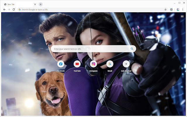 Hawkeye Disney+ Wallpapers New Tab