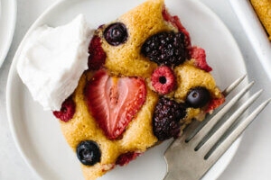 Berry Sheet Cake (gluten-free, dairy-free)