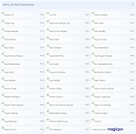 Hotel Rameswari menu 2