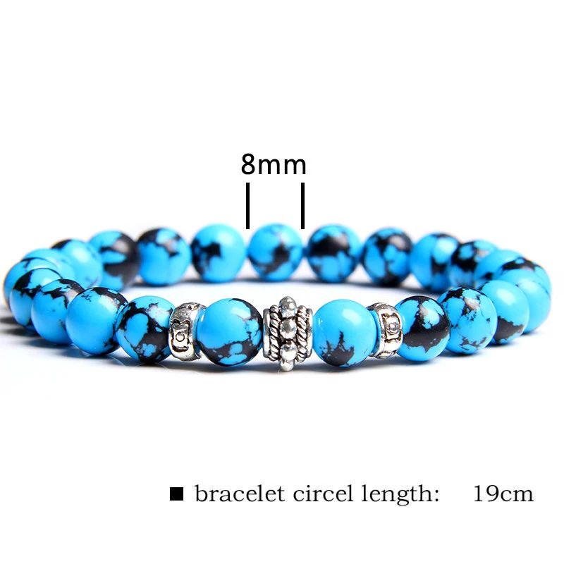 Bracelet en pierre volcanique