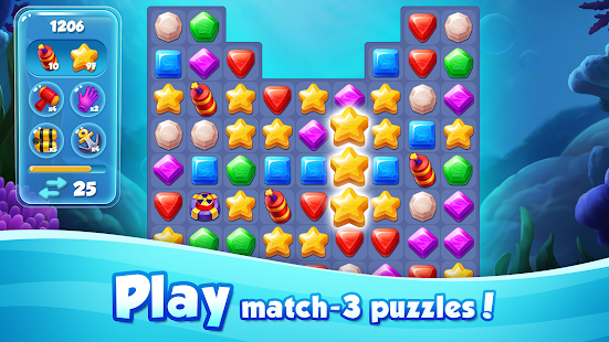 Aqua Blast: Fish Matching 3 Puzzle & Ball Blast
