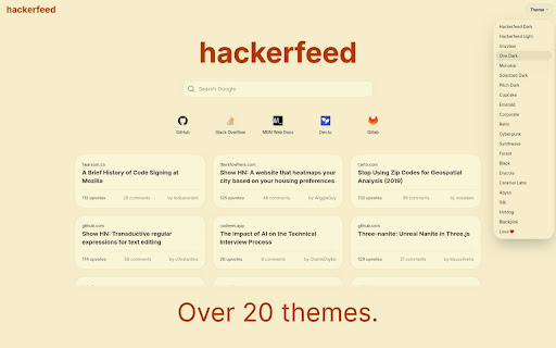Hackerfeed for Hacker News screenshot 2