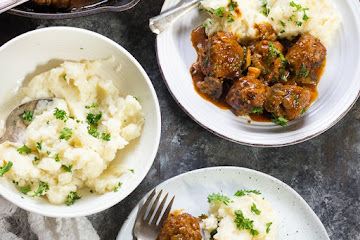 Paleo Salisbury Steak Meatballs {Whole30}