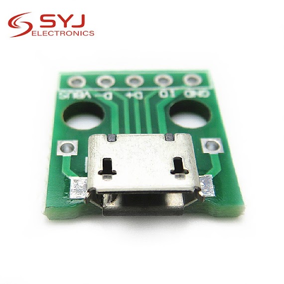 Set 10 Bảng Mạch Chuyển Đổi Từ Micro Usb Sang Dip 5Pin Cổng Cắm B Type Pcb 2.54 Inch Chất Lượng Cao