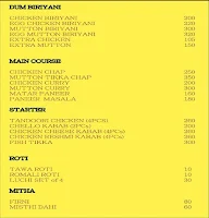 Bengal Biriyani House menu 3