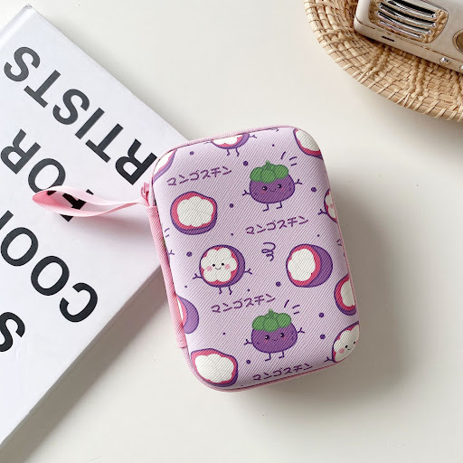 Title 5, Cartoon Fruit Rectangle Earphone Organizer Bag ...