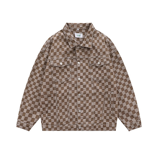Title 2, Matching Checked Jean Jackets for Men and Women...
