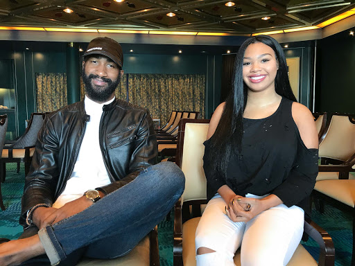 Tim Timmons and Tabitha Speight of the B.B. King All-Star Band during a sailing on ms Oosterdam.