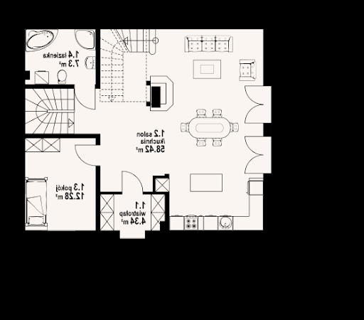 Milicz 61 dw - Rzut parteru