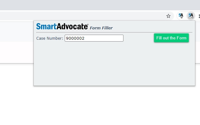 SmartAdvocate Form Filler chrome extension