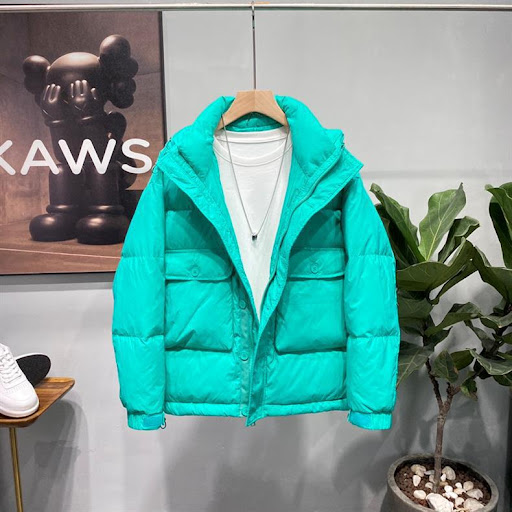 Title 11, Manteau en Coton Épais Couleur Unie Veste Décon...