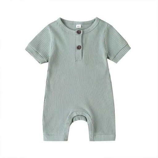 Title 6, Newborn short-sleeved romper, soft and comforta...