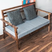 Ghế Sofa Phòng Khách / Ghế Sofa Gỗ Tiếp Khách Kèm Đệm