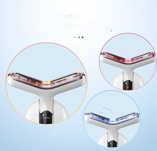 Title 1, Vibration Neck Beauty Instrument EMS. Reduces w...