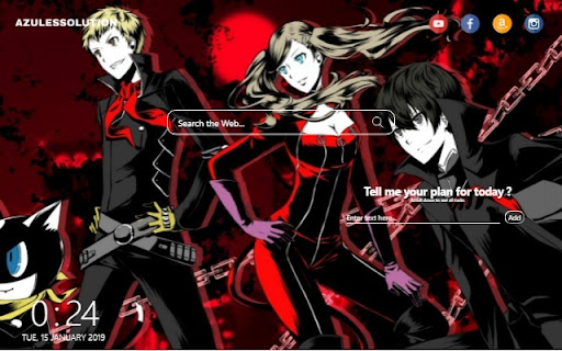 Persona 5 Wallpaper - New Tab Theme