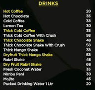 S.A Dosa Cafe menu 1