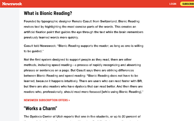 Bionic Reading - Automatic chrome extension