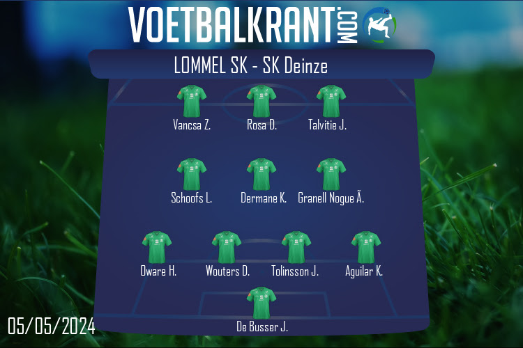 Opstelling Lommel SK | Lommel SK - SK Deinze (05/05/2024)