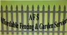 AFS Affordable Fencing & Garden Services Logo