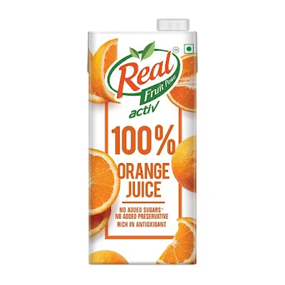 Dabur Real Real Activ 100% Orange Juice 1ltr - 1 ltr