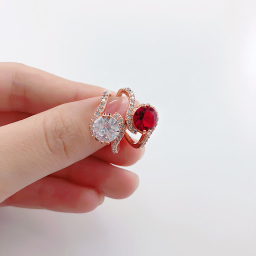 Title 5, Bague plaquée or rose, un bijou élégant et inte...