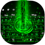 Green Hologram Digital Tower Keyboard Theme 2018 Apk