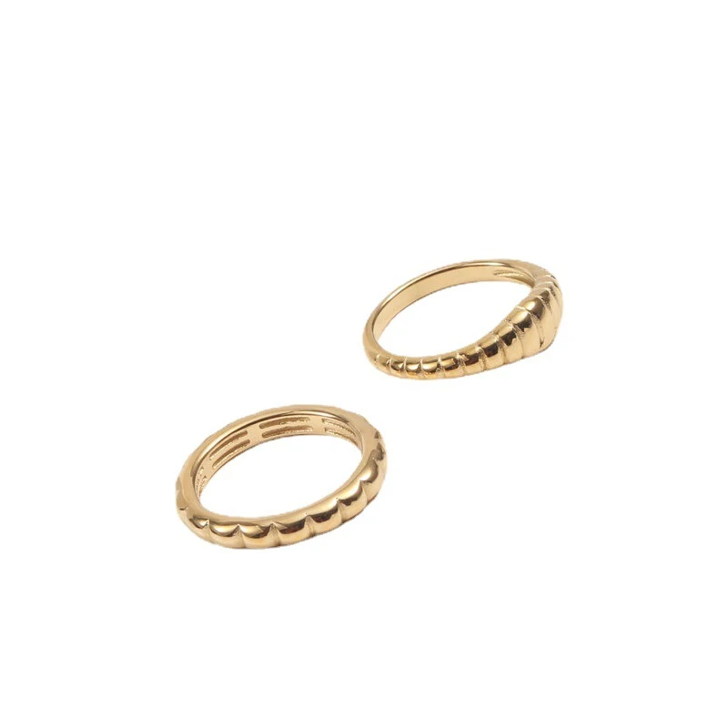 Title 2, Damesmode Persoonlijkheid Smalle Knot Ring Stij...