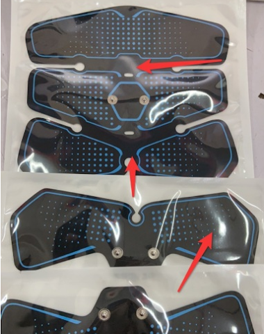 6 Pieces Abdominal Stickers Fitness - 2