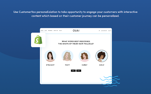 CustomerVox Shopify Personalization