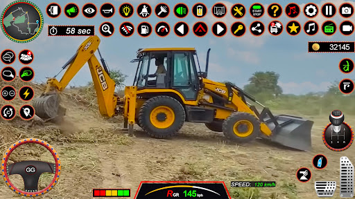 Screenshot JCB 3Dx Backhoe Loader Driving