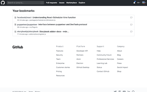 Github Bookmarks