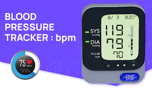 Screenshot Blood Pressure BPM Tracker