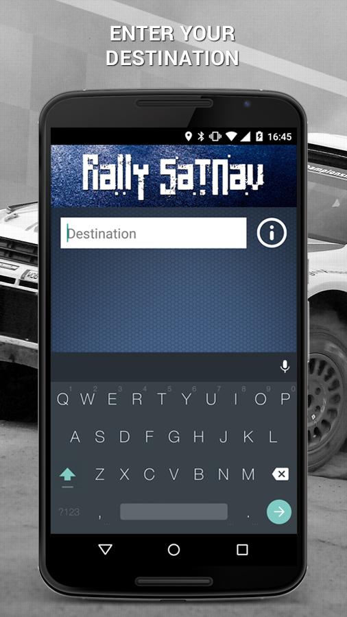 Rally SatNav Screen 1