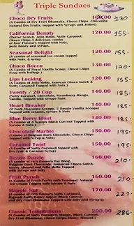 Classic Ice Cream & Fast Food menu 2