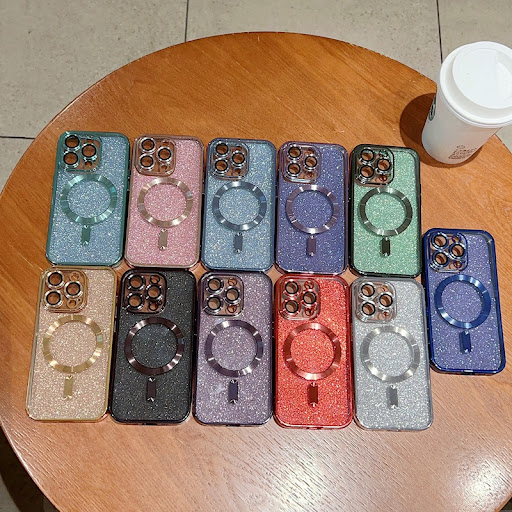 Title 5, Magnetic Charging Phone Case Electroplated Glit...