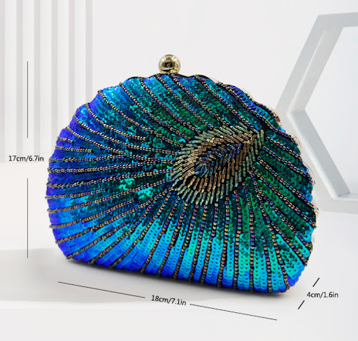 Title 1, Womens Vintage Beaded One shoulder Crossbody C...