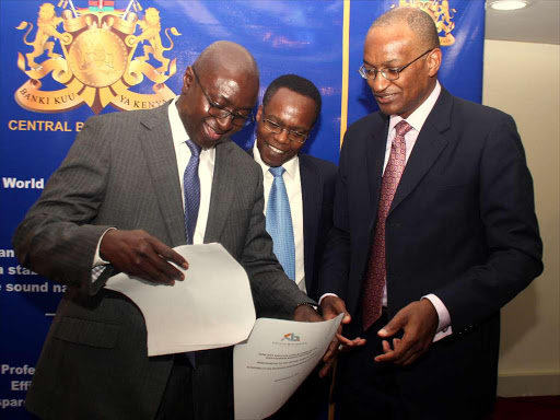 NIC Bank group managing director John Gachora during a past press conference at the InterContinental Hotel / FILE