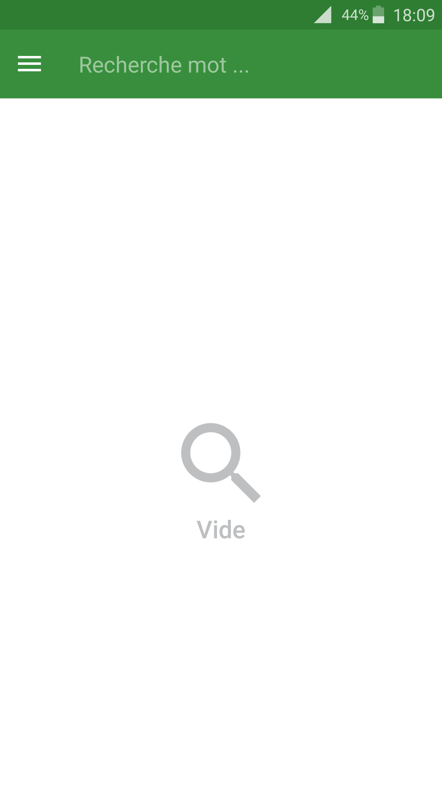 Android application Dictionnaire Français Français screenshort