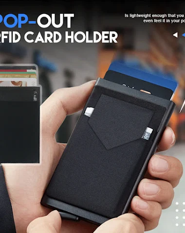 Metal Credit Card Holder Smart Wall - 0